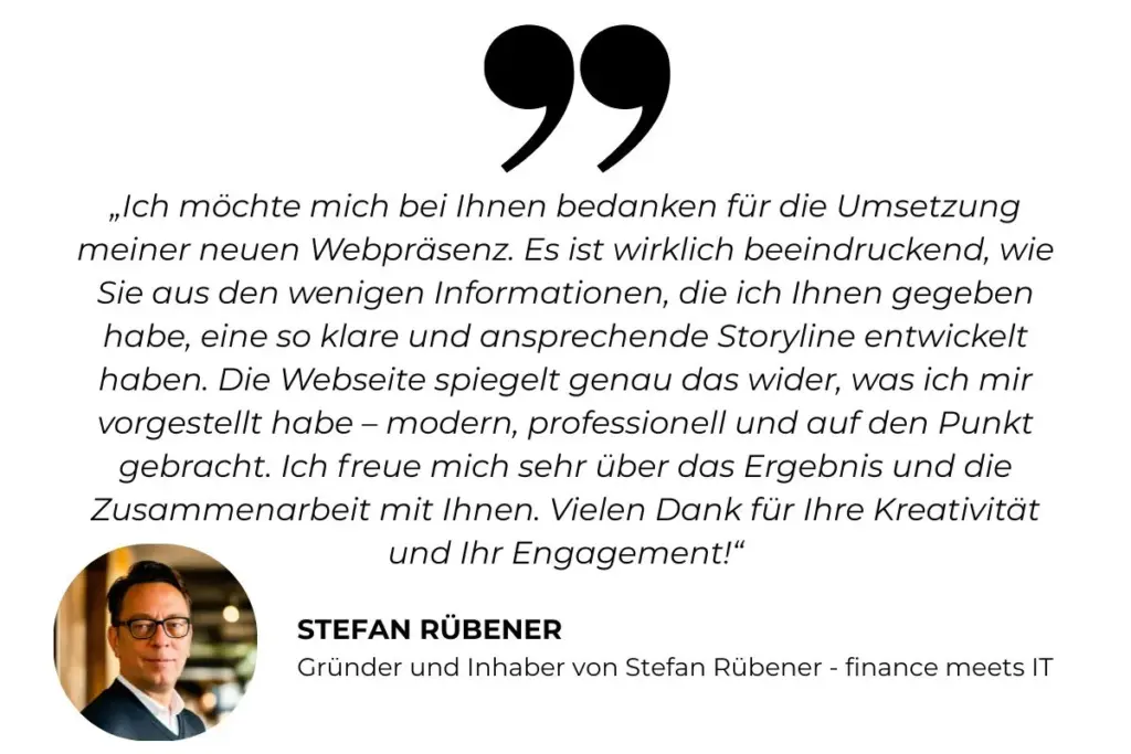 Bewertung Stefan Rübener